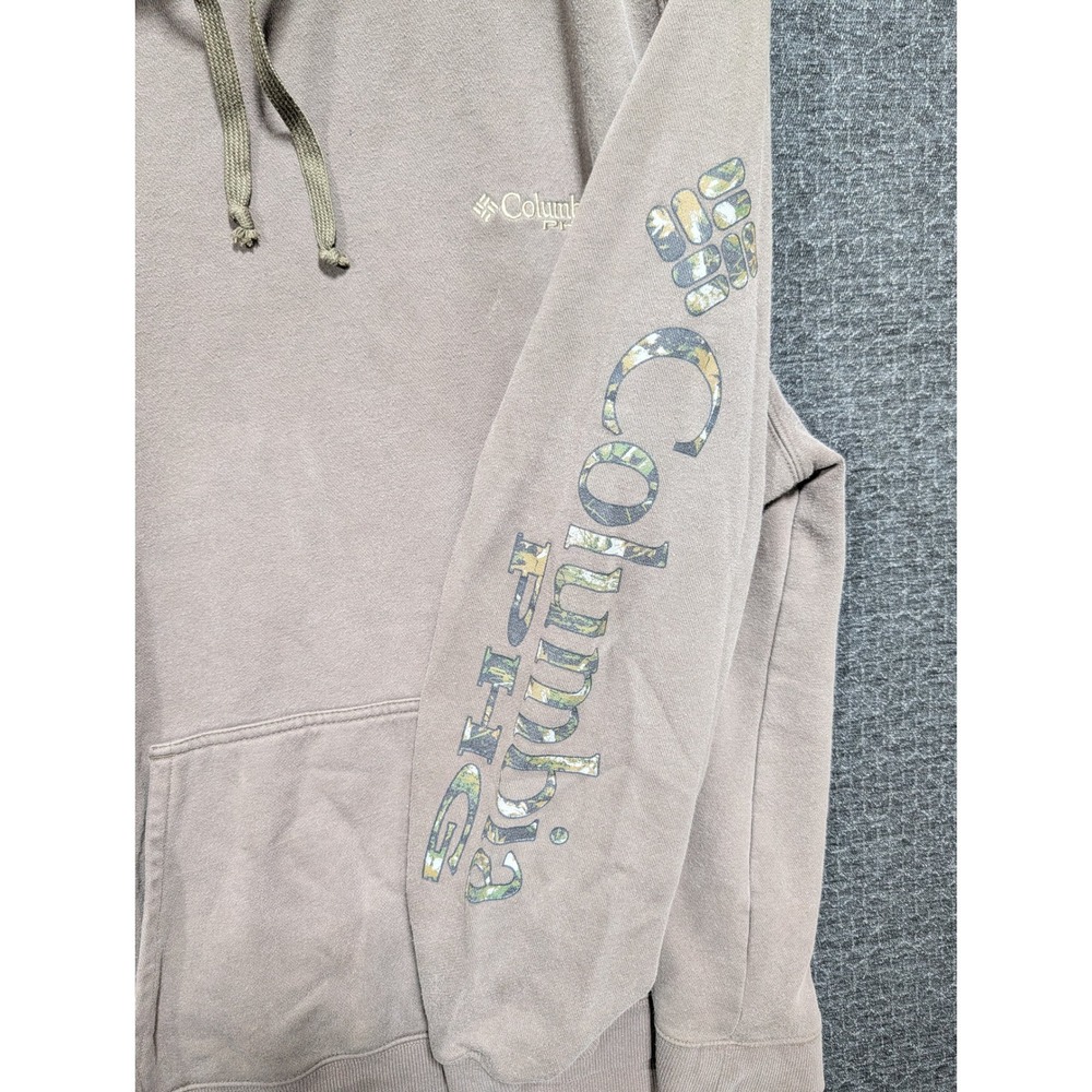 Columbia PHG Performance Hunting Gear Hoodie Taupe Camo Logo XL 1463 - Picture 2 of 7